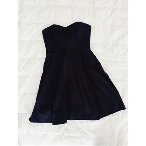 Calvin Klein strapless black dress